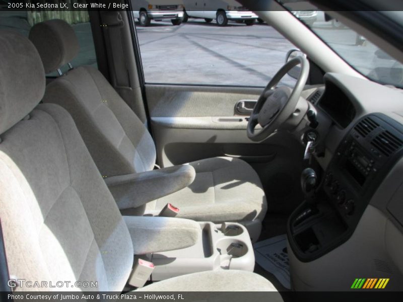 Clear White / Beige 2005 Kia Sedona LX