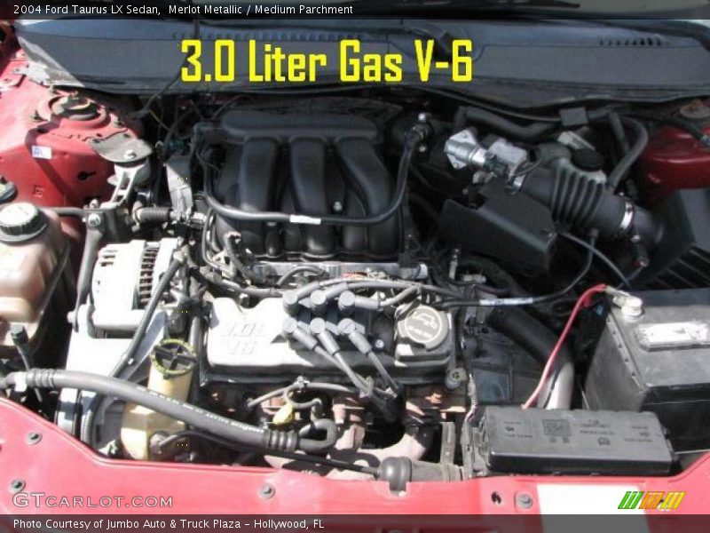 Merlot Metallic / Medium Parchment 2004 Ford Taurus LX Sedan