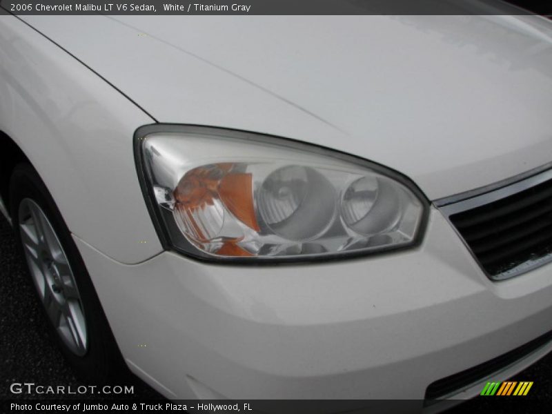 White / Titanium Gray 2006 Chevrolet Malibu LT V6 Sedan