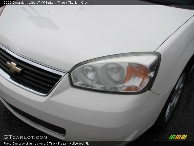 White / Titanium Gray 2006 Chevrolet Malibu LT V6 Sedan