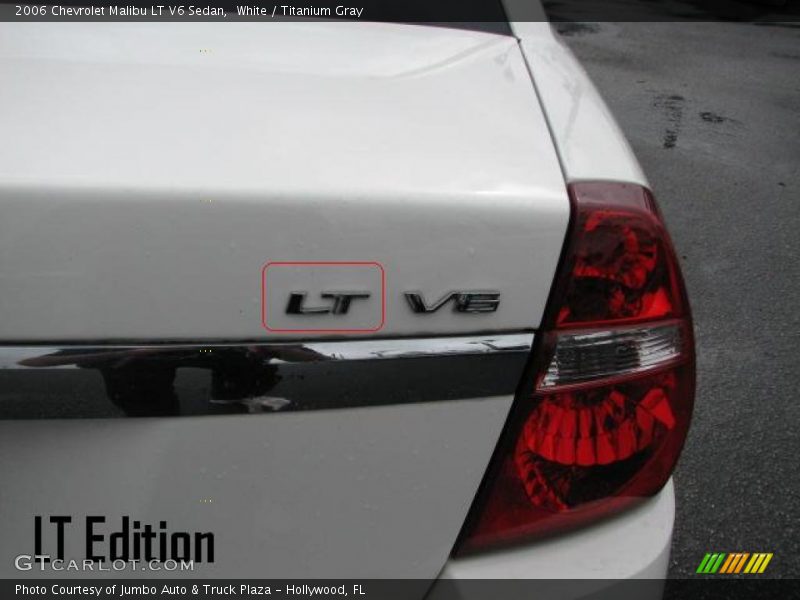 White / Titanium Gray 2006 Chevrolet Malibu LT V6 Sedan