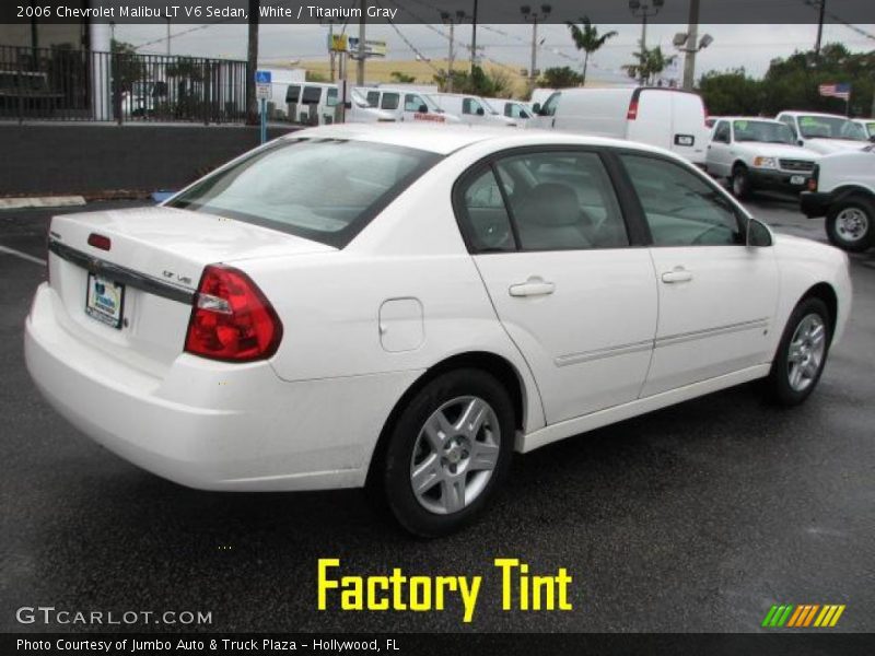 White / Titanium Gray 2006 Chevrolet Malibu LT V6 Sedan