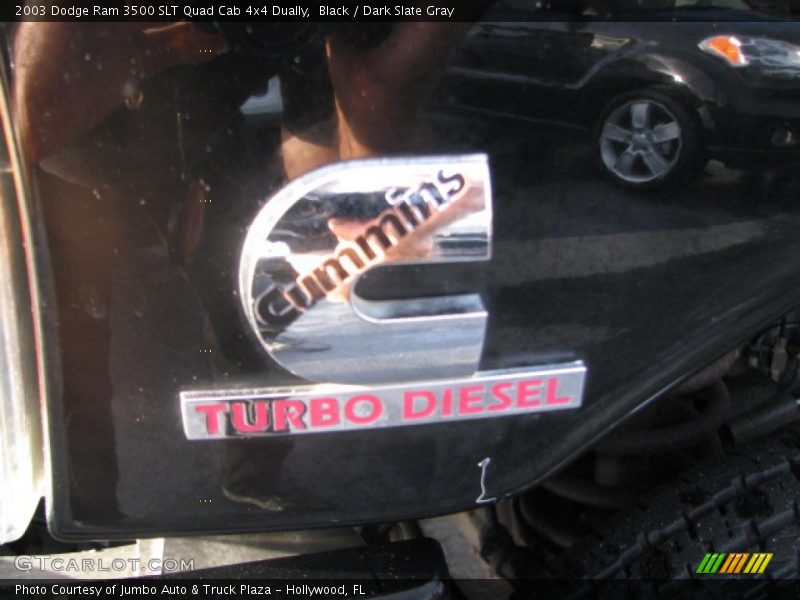 Black / Dark Slate Gray 2003 Dodge Ram 3500 SLT Quad Cab 4x4 Dually