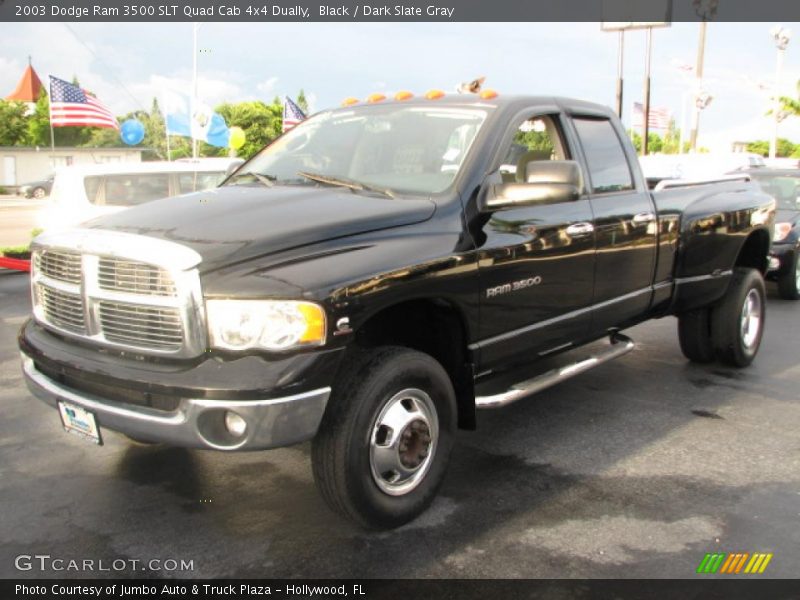 Black / Dark Slate Gray 2003 Dodge Ram 3500 SLT Quad Cab 4x4 Dually