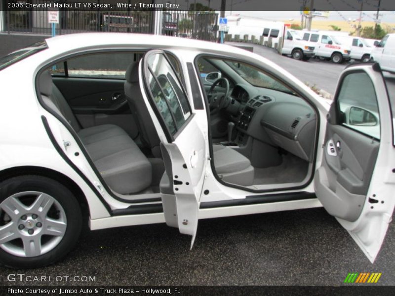 White / Titanium Gray 2006 Chevrolet Malibu LT V6 Sedan