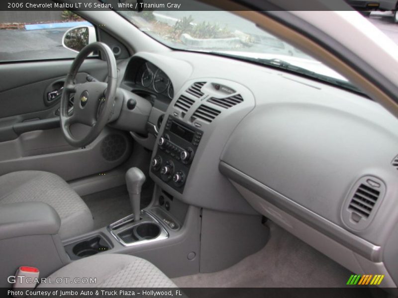 White / Titanium Gray 2006 Chevrolet Malibu LT V6 Sedan