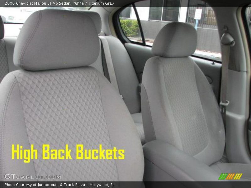 White / Titanium Gray 2006 Chevrolet Malibu LT V6 Sedan