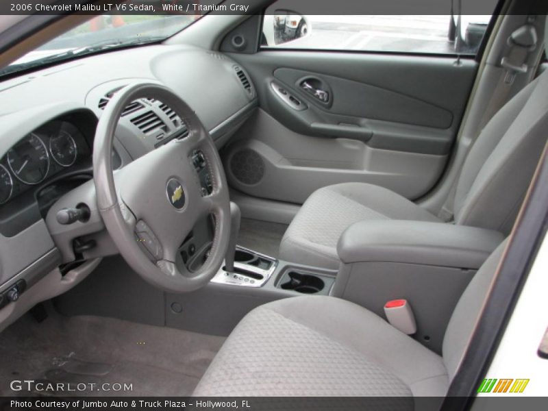 White / Titanium Gray 2006 Chevrolet Malibu LT V6 Sedan