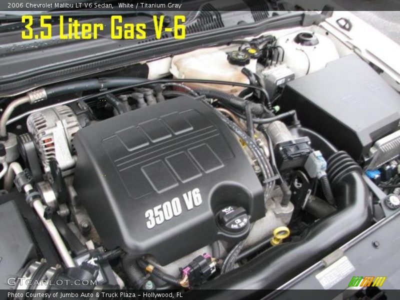 White / Titanium Gray 2006 Chevrolet Malibu LT V6 Sedan
