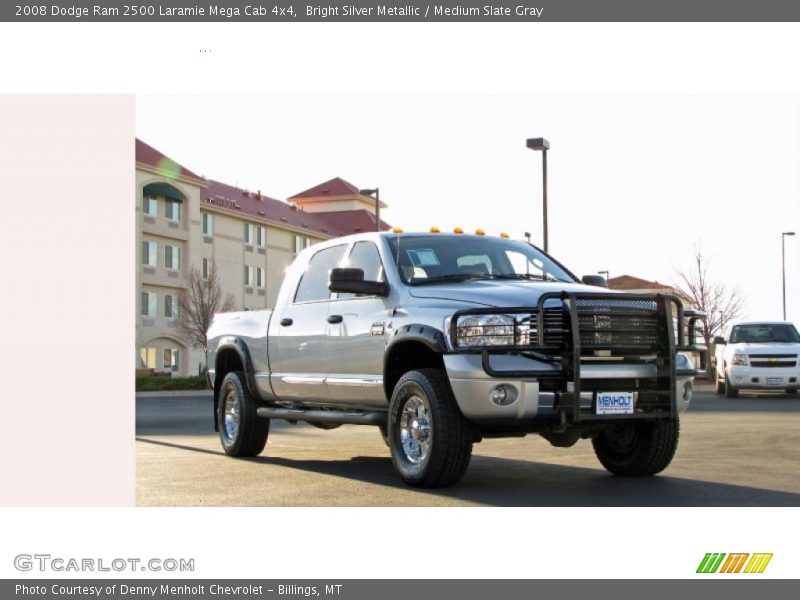 Bright Silver Metallic / Medium Slate Gray 2008 Dodge Ram 2500 Laramie Mega Cab 4x4