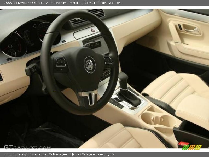 Reflex Silver Metallic / Cornsilk Beige Two-Tone 2009 Volkswagen CC Luxury