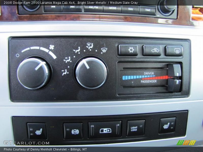 Controls of 2008 Ram 2500 Laramie Mega Cab 4x4