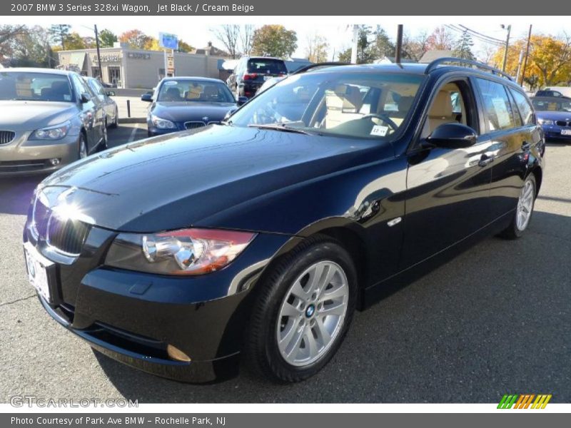 Jet Black / Cream Beige 2007 BMW 3 Series 328xi Wagon