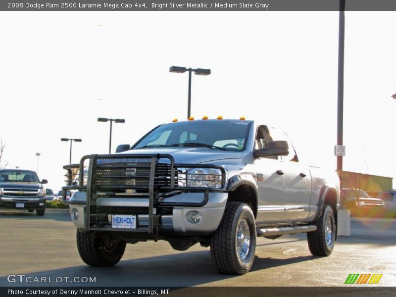 Bright Silver Metallic / Medium Slate Gray 2008 Dodge Ram 2500 Laramie Mega Cab 4x4