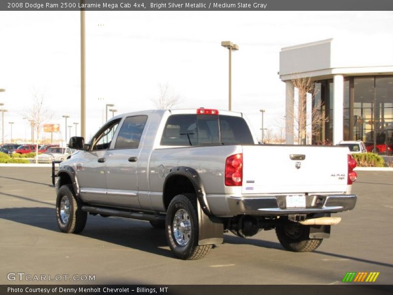 Bright Silver Metallic / Medium Slate Gray 2008 Dodge Ram 2500 Laramie Mega Cab 4x4