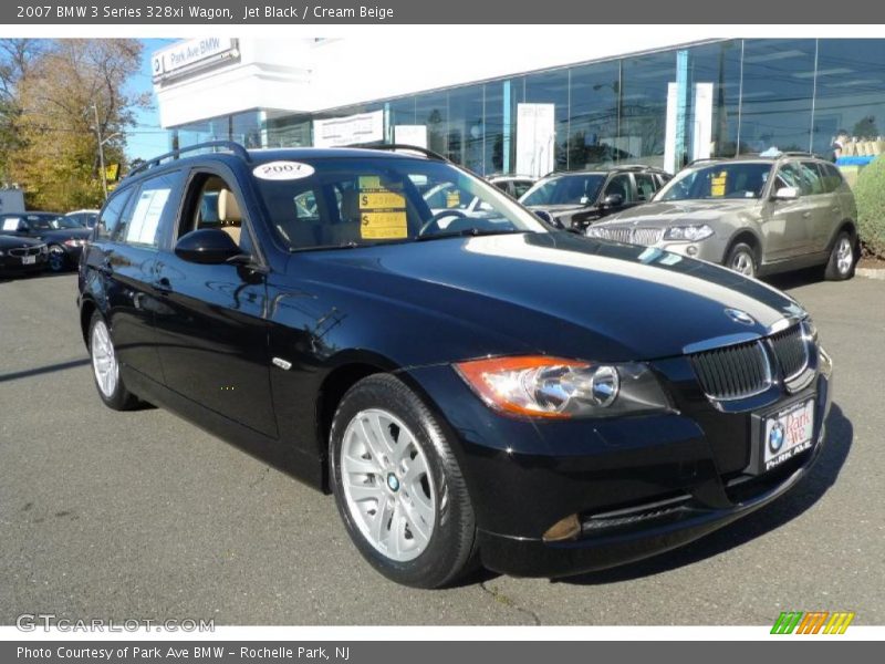 Jet Black / Cream Beige 2007 BMW 3 Series 328xi Wagon