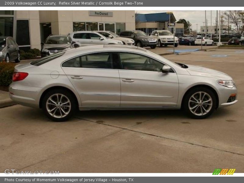 Reflex Silver Metallic / Cornsilk Beige Two-Tone 2009 Volkswagen CC Luxury
