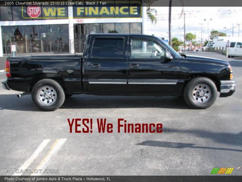 Black / Tan 2005 Chevrolet Silverado 1500 LS Crew Cab