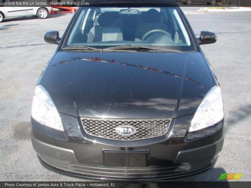 Midnight Black / Gray 2009 Kia Rio LX Sedan