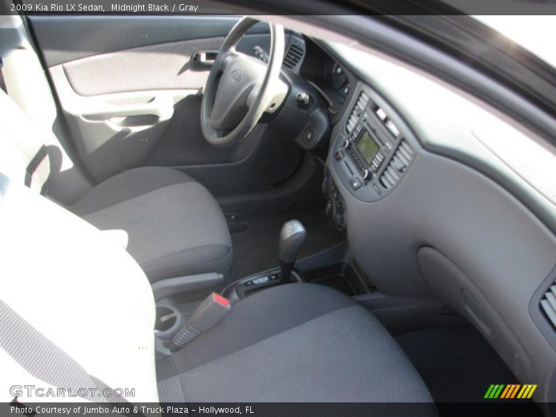 Midnight Black / Gray 2009 Kia Rio LX Sedan
