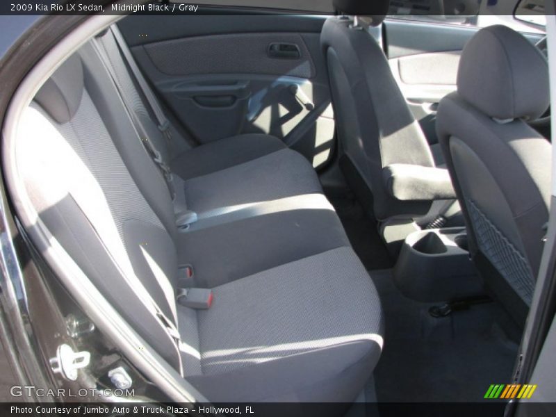 Midnight Black / Gray 2009 Kia Rio LX Sedan