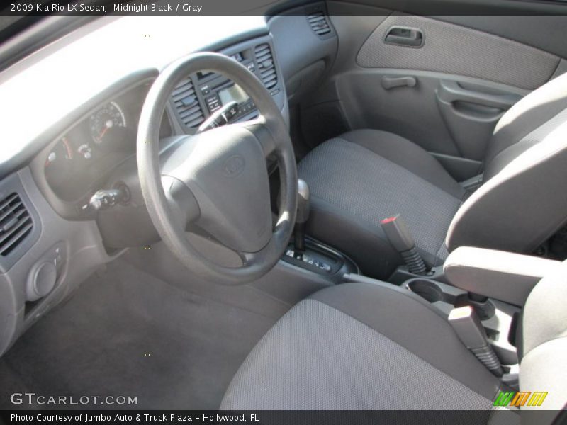 Midnight Black / Gray 2009 Kia Rio LX Sedan