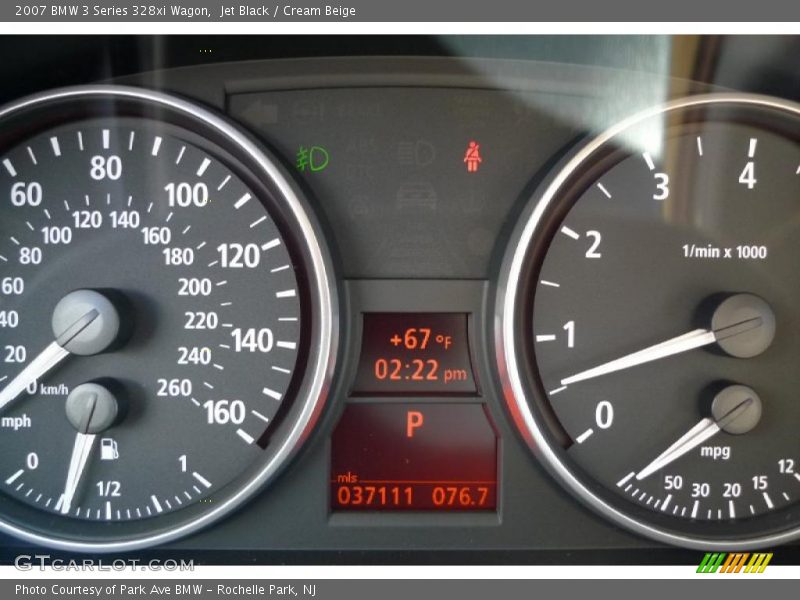Jet Black / Cream Beige 2007 BMW 3 Series 328xi Wagon
