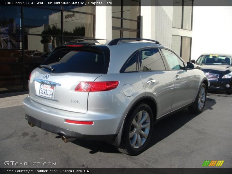 Brilliant Silver Metallic / Graphite Black 2003 Infiniti FX 45 AWD