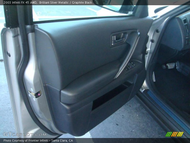 Brilliant Silver Metallic / Graphite Black 2003 Infiniti FX 45 AWD