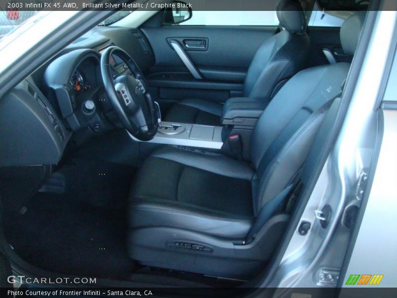 Brilliant Silver Metallic / Graphite Black 2003 Infiniti FX 45 AWD