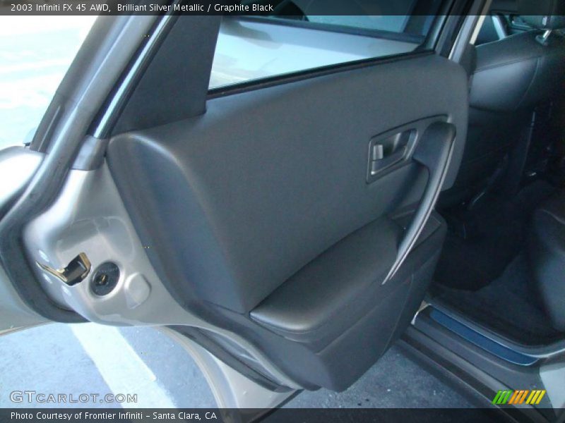 Brilliant Silver Metallic / Graphite Black 2003 Infiniti FX 45 AWD