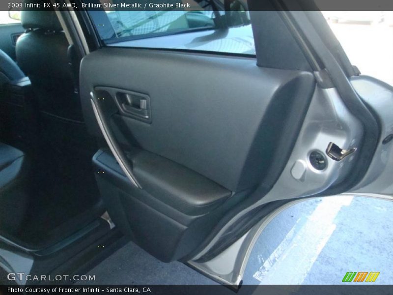 Brilliant Silver Metallic / Graphite Black 2003 Infiniti FX 45 AWD