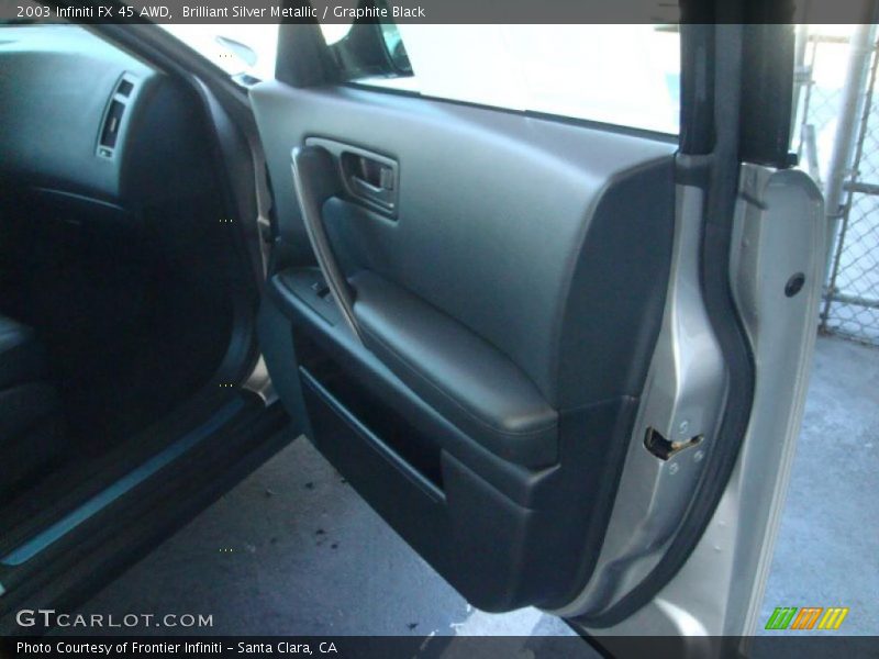 Brilliant Silver Metallic / Graphite Black 2003 Infiniti FX 45 AWD