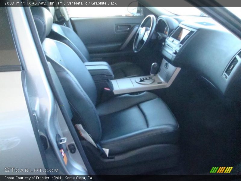 Brilliant Silver Metallic / Graphite Black 2003 Infiniti FX 45 AWD