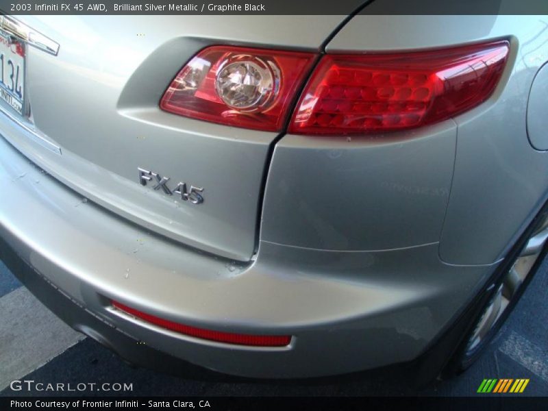 Brilliant Silver Metallic / Graphite Black 2003 Infiniti FX 45 AWD