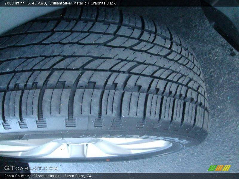 Brilliant Silver Metallic / Graphite Black 2003 Infiniti FX 45 AWD
