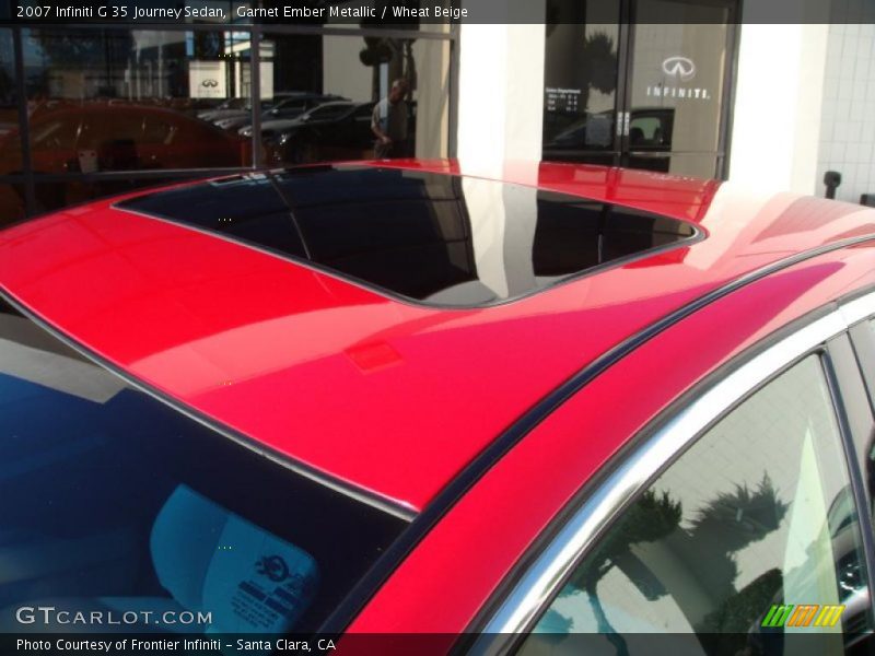 Garnet Ember Metallic / Wheat Beige 2007 Infiniti G 35 Journey Sedan