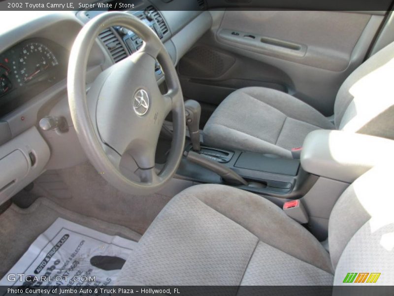 Super White / Stone 2002 Toyota Camry LE