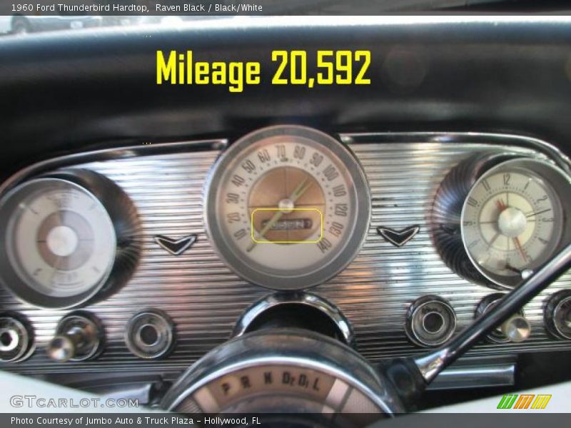 Raven Black / Black/White 1960 Ford Thunderbird Hardtop