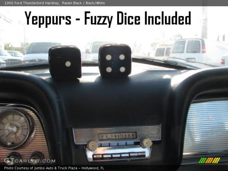 Raven Black / Black/White 1960 Ford Thunderbird Hardtop
