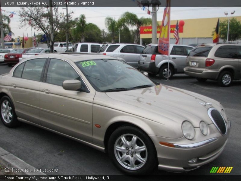 Topaz Metallic / Almond 2000 Jaguar S-Type 4.0