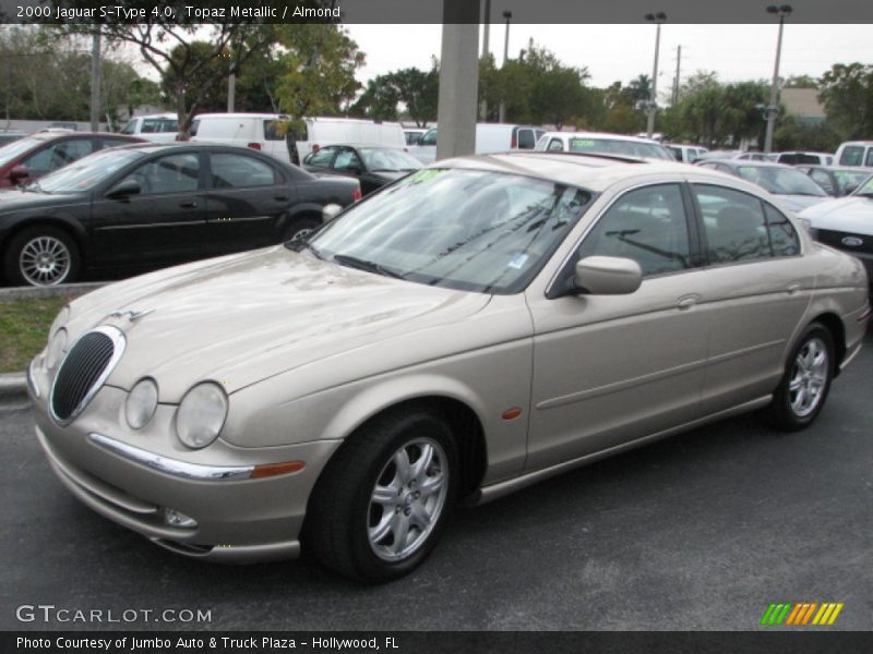 Topaz Metallic / Almond 2000 Jaguar S-Type 4.0