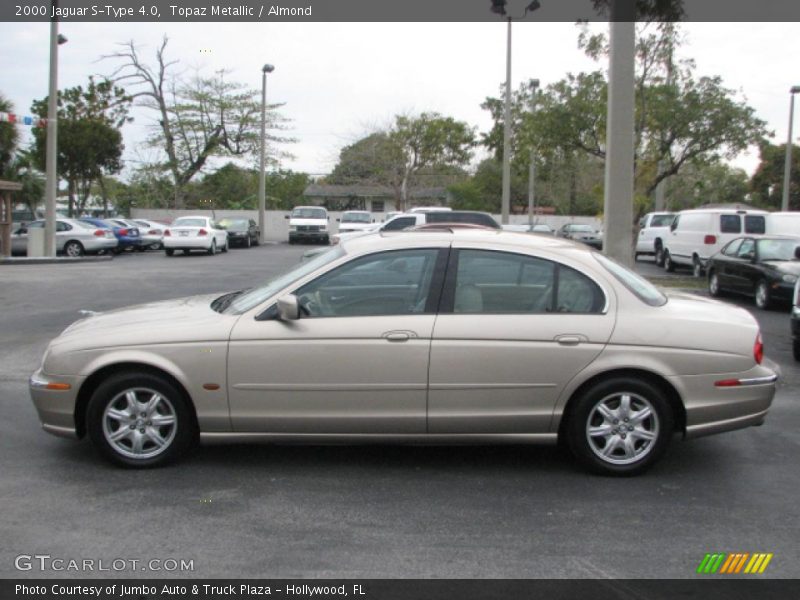 Topaz Metallic / Almond 2000 Jaguar S-Type 4.0