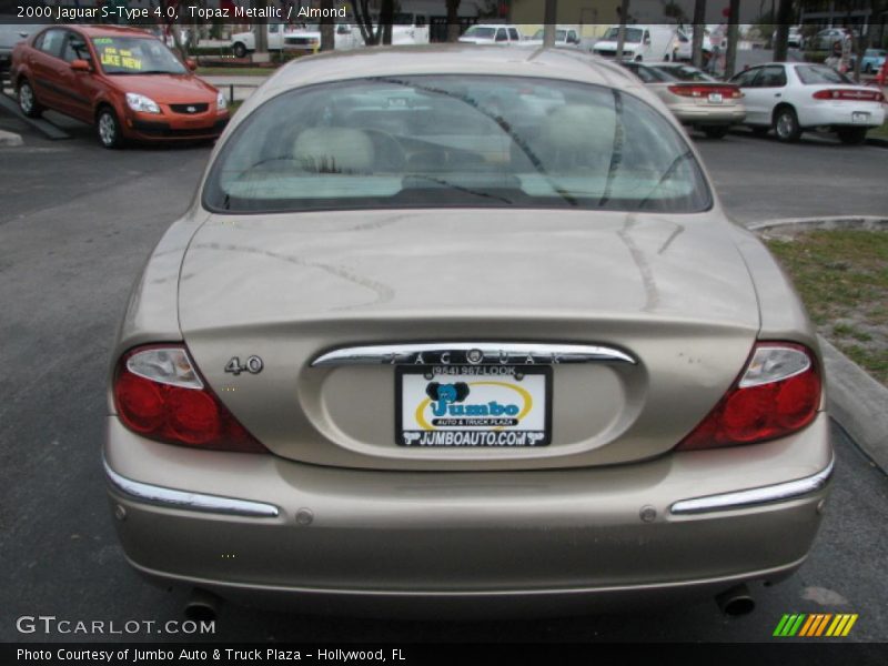 Topaz Metallic / Almond 2000 Jaguar S-Type 4.0