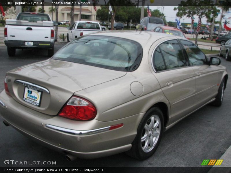 Topaz Metallic / Almond 2000 Jaguar S-Type 4.0