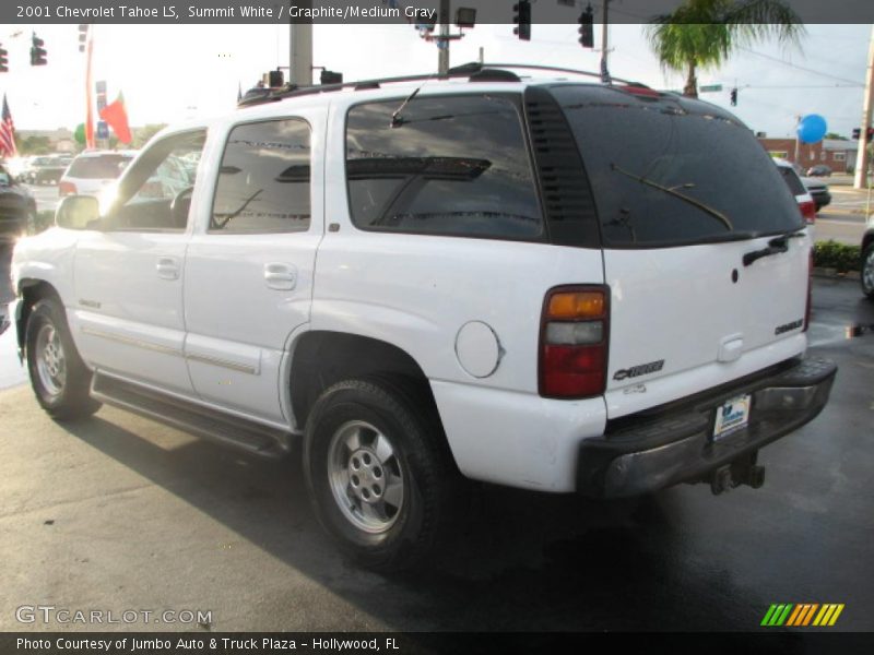 Summit White / Graphite/Medium Gray 2001 Chevrolet Tahoe LS