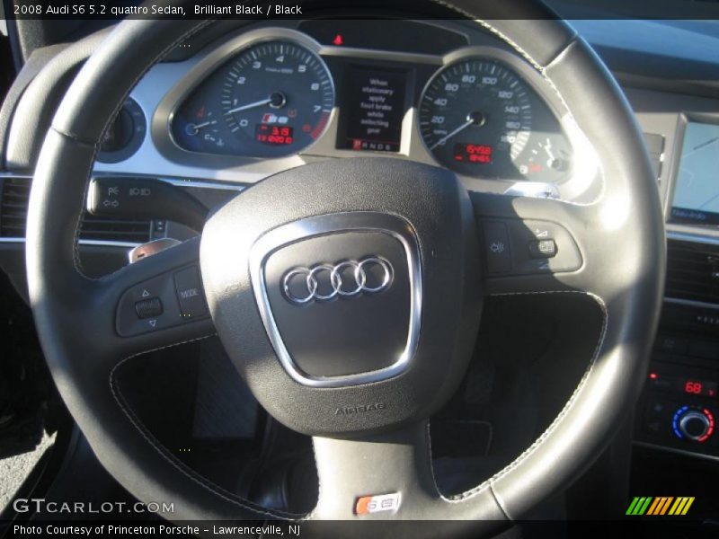 Brilliant Black / Black 2008 Audi S6 5.2 quattro Sedan