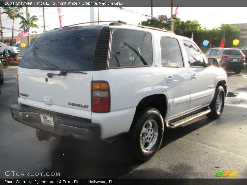 Summit White / Graphite/Medium Gray 2001 Chevrolet Tahoe LS