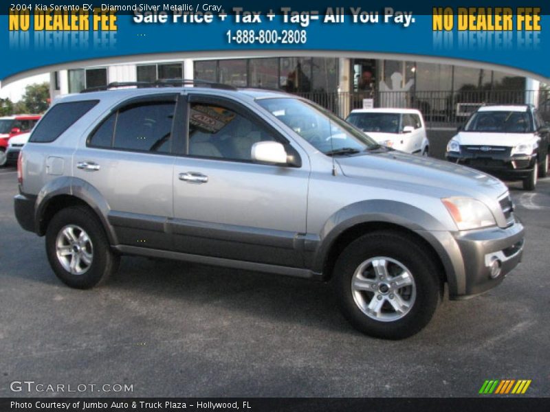 Diamond Silver Metallic / Gray 2004 Kia Sorento EX
