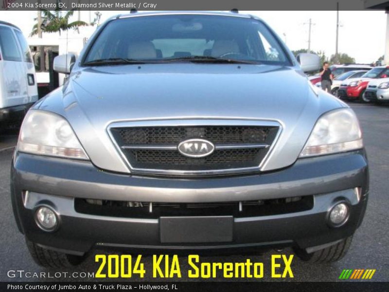 Diamond Silver Metallic / Gray 2004 Kia Sorento EX